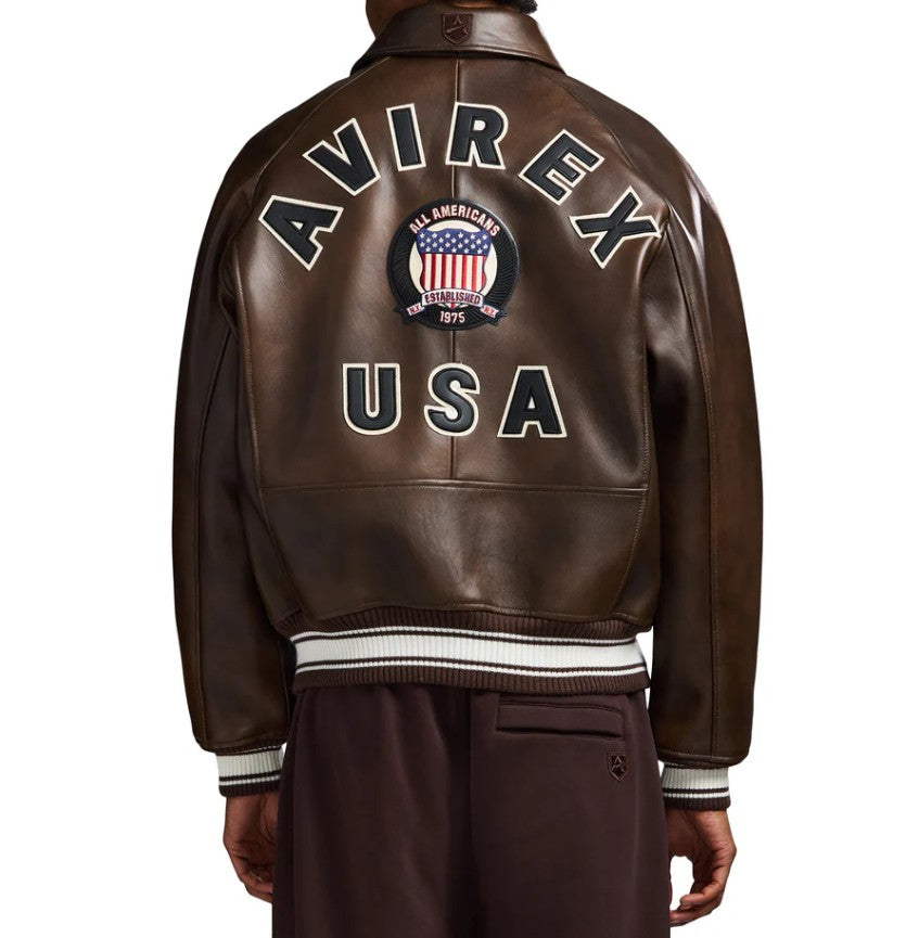 AVIREX GENUNE SHEEP LEATHER ICON JACKET