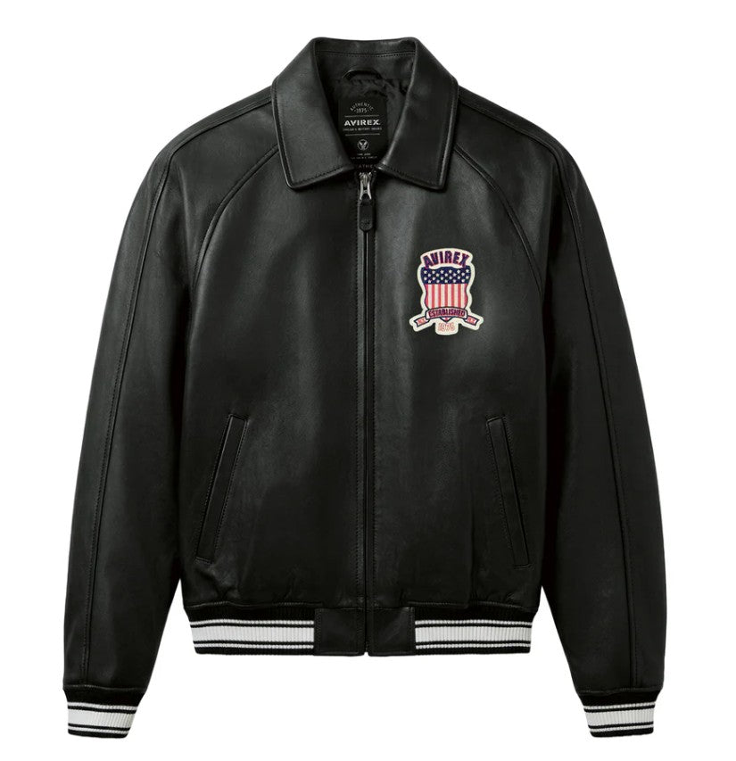 AVIREX GENIUNE SHEEP LEATHER ICON JACKET
