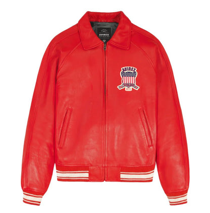 AVIREX GENIUNE SHEEP LEATHER ICON JACKET