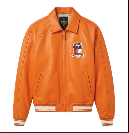 AVIREX GENIUNE SHEEP LEATHER ICON JACKET