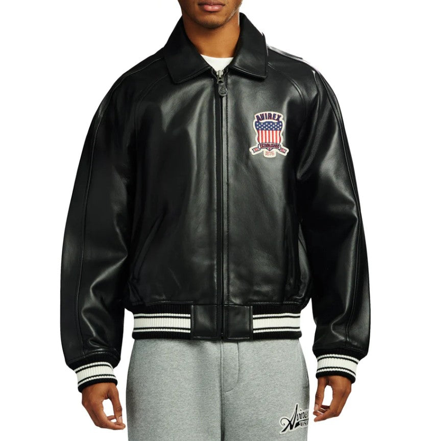 AVIREX GENIUNE SHEEP LEATHER ICON JACKET