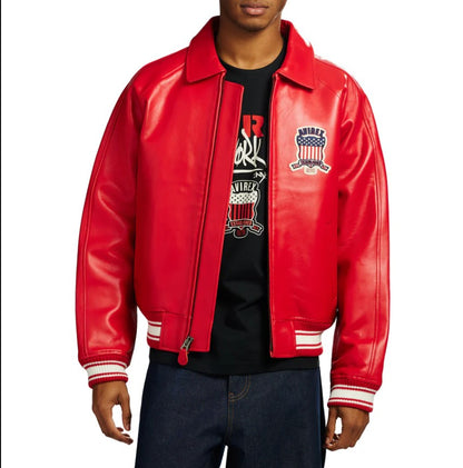 AVIREX GENIUNE SHEEP LEATHER ICON JACKET