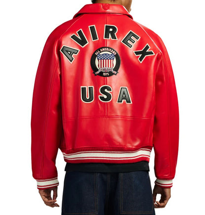 AVIREX GENIUNE SHEEP LEATHER ICON JACKET