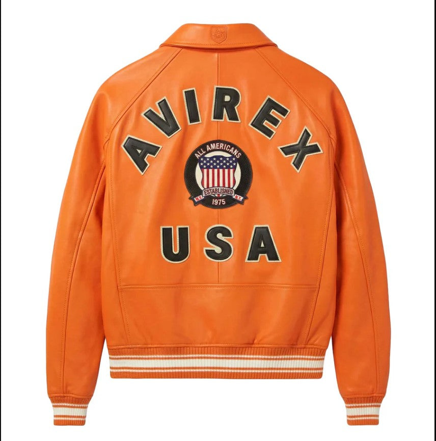 AVIREX GENIUNE SHEEP LEATHER ICON JACKET