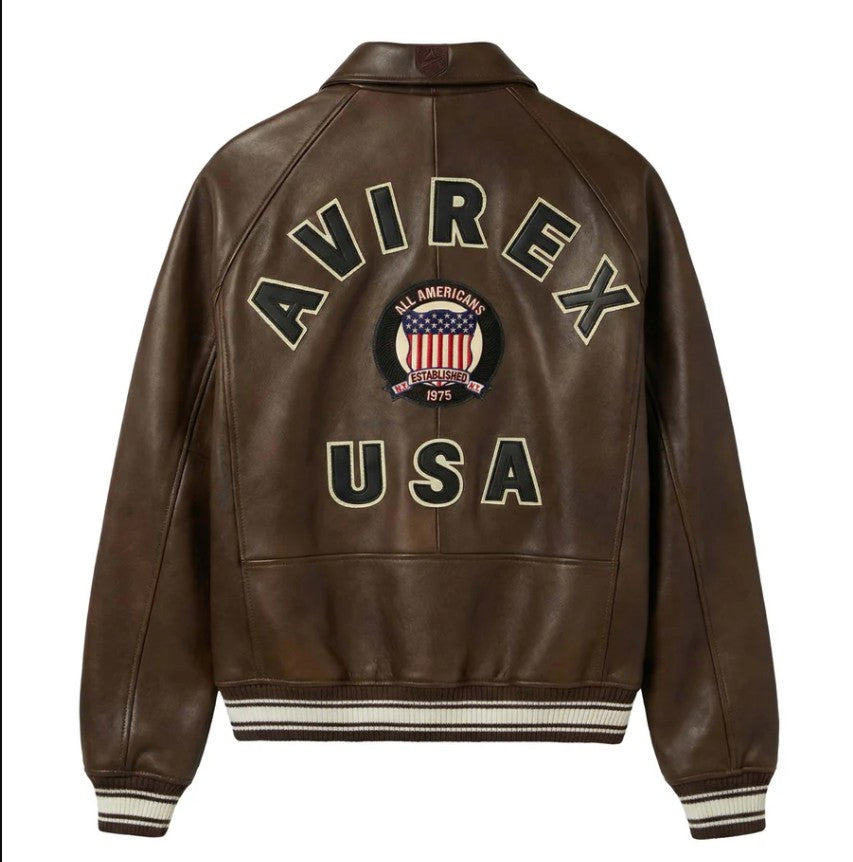 AVIREX GENUNE SHEEP LEATHER ICON JACKET