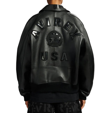 AVIREX GENUINE SHEEP LEATHER ICON JACKET